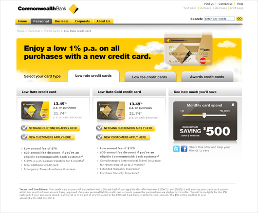 Online Campaign Cba Credit Card Spring Nat Jones S Portfolio